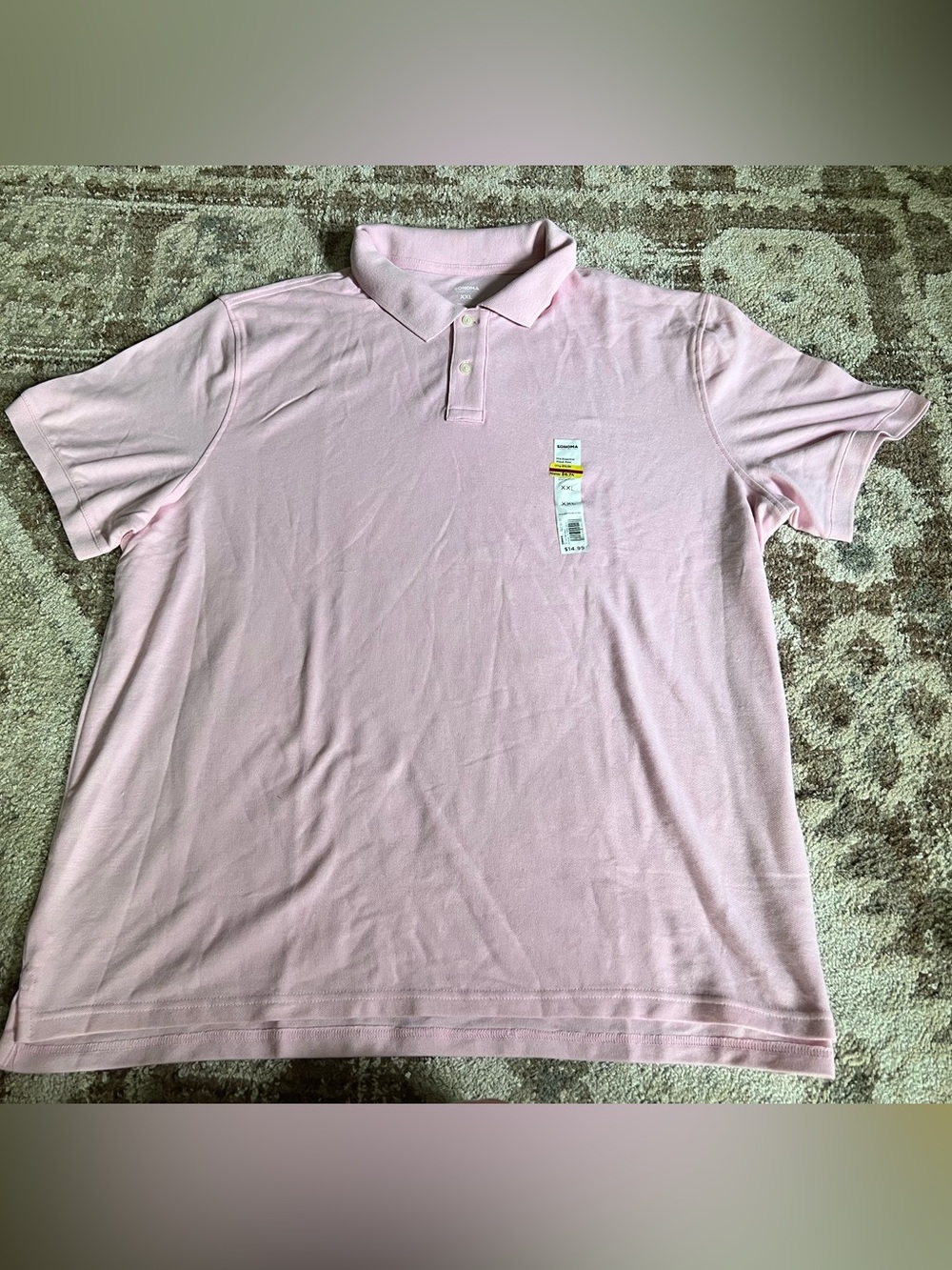 Sonoma Soft Pink Men's Polo Shirt